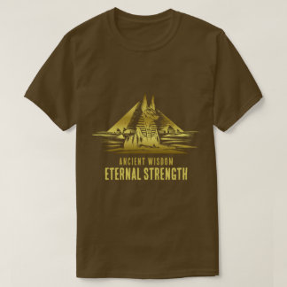 古代の知恵、永遠の力 - ゴールド Tシャツ