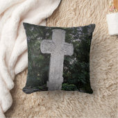 古代の石のクロスフォトクッション クッション (ブランケット)