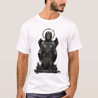 古代の石像の天使 グロウアイズ ダークゴシック Tシャツ