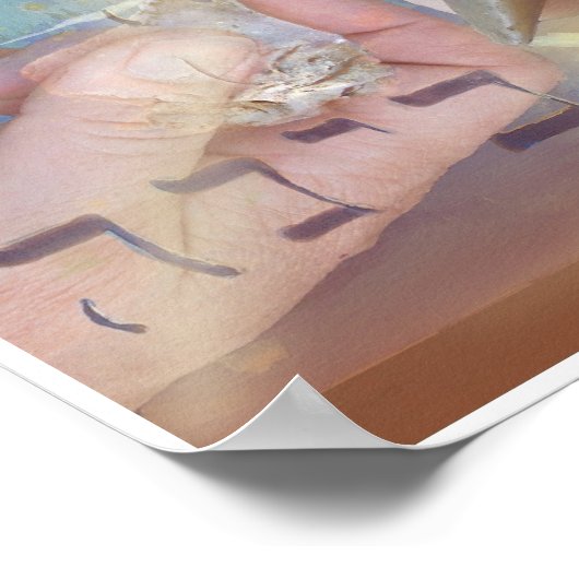 古代の石器 ポスター (角)