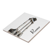 古代の石柱の正方形 タイル (側面)