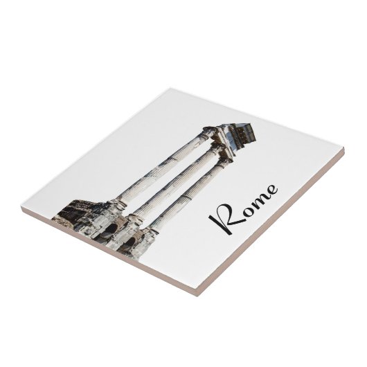 古代の石柱の正方形 タイル (側面)