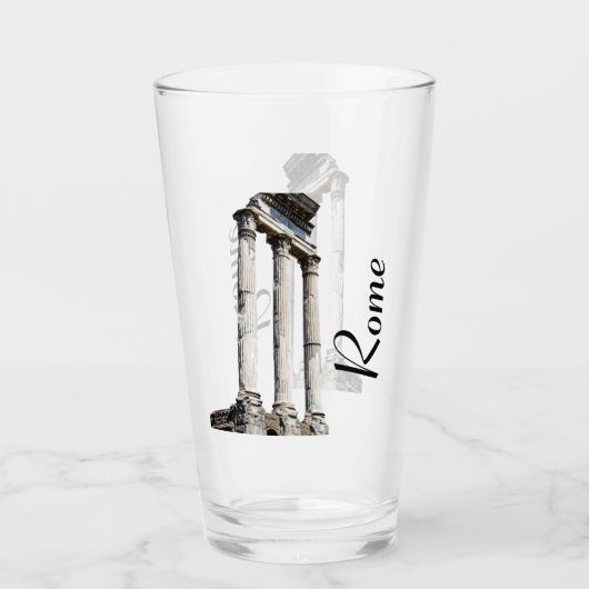 古代の石柱 タンブラーグラス (正面)