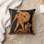 古代の神と女神のフリーズ – ギリシャ クッション (ブランケット)