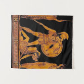 古代の神と女神のフリーズ – ギリシャ タペストリー (正面(横))