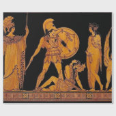 古代の神と女神のフリーズ – ギリシャ ラッピングペーパー (フラット)