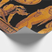 古代の神と女神のフリーズ – ギリシャ ラッピングペーパー (角)