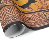 古代の神と女神のフリーズ – ギリシャ ラッピングペーパー (ロールコーナー)