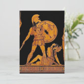 古代の神と女神のフリーズ – ギリシャ 招待状 (スタンド正面)