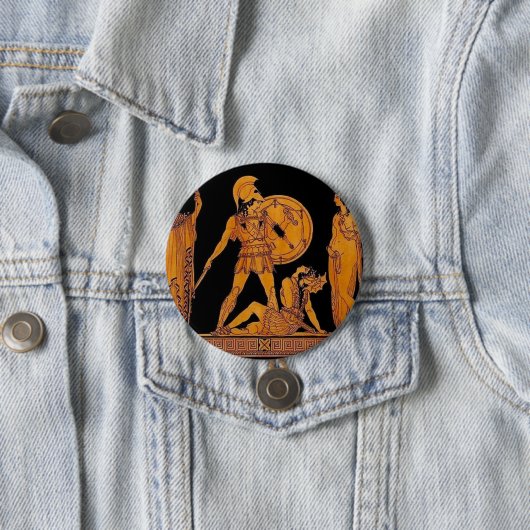 古代の神と女神のフリーズ – ギリシャ 缶バッジ (インサイチュ)