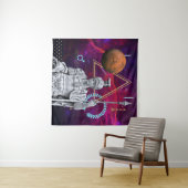 古代の神と惑星：火星(gr.アレス) タペストリー (インサイチュ(横))