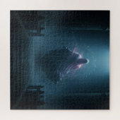 古代の神秘的な寺院の超現実的な屋根付き精神 ジグソーパズル (横)