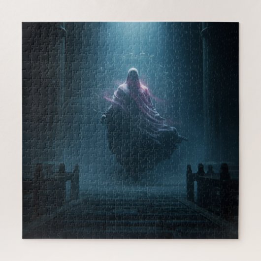 古代の神秘的な寺院の超現実的な屋根付き精神 ジグソーパズル (縦)