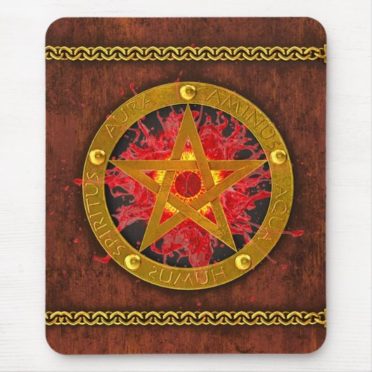 古代の神秘的な魔法の書とポーションI マウスパッド (正面)
