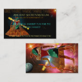 古代の秘密トース3Dエジプトサイエンスフィクション博物館 名刺 (正面/裏面)