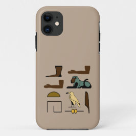 古代の絵文字のシンボルのエリザベス名 iPhone 11 ケース