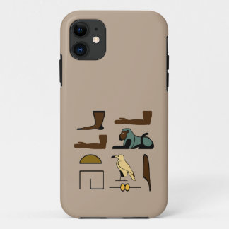 古代の絵文字のシンボルのエリザベス名 iPhone 11 ケース