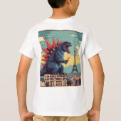 古代の線：歴史のランドマークTシャツデザイン Tシャツ (裏面)