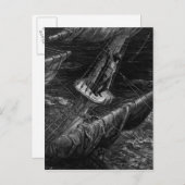 「古代の船員の娘」の場面 ポストカード (正面/裏面)