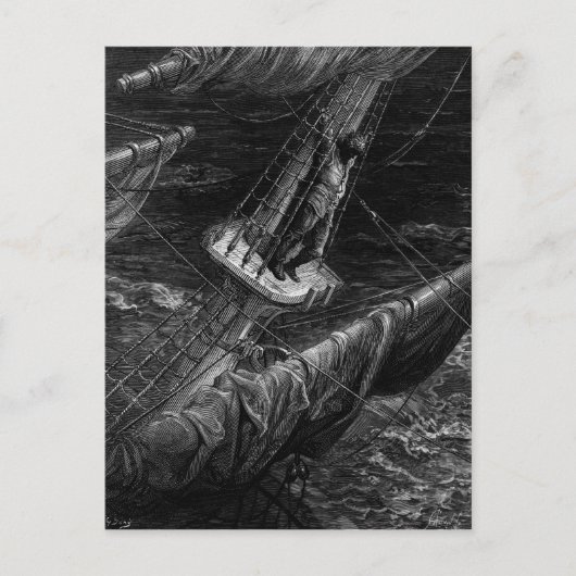 「古代の船員の娘」の場面 ポストカード (正面)