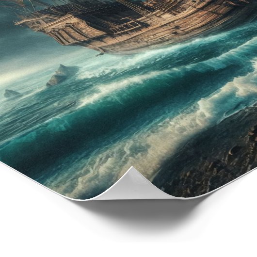 古代の船 ポスター (角)