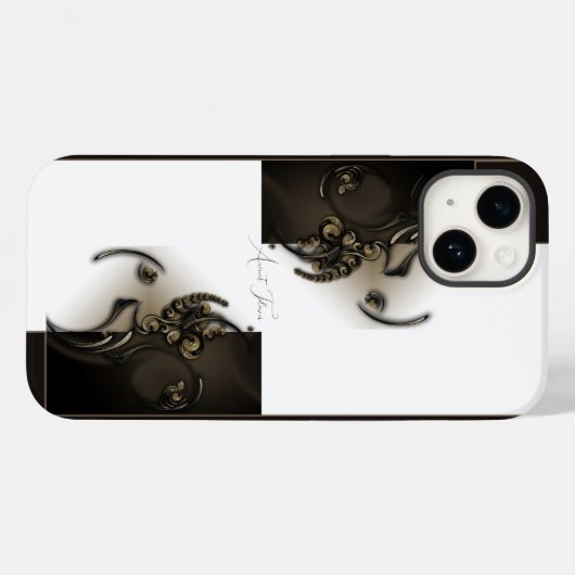 "古代の花", Apple iPhone 14ケース Case-Mate iPhoneケース (裏面 (横))