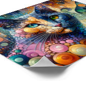 古代の茶人ポートレート ポスター (角)