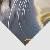 古代の虎が王国を調査 – 紫の花 薄葉紙 (詳細)