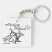 古代の農村美術 キーホルダー (裏面)