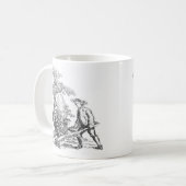 古代の農村美術 コーヒーマグカップ (正面左)