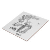 古代の農村美術 タイル (側面)