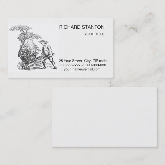 古代の農村美術 名刺 (正面/裏面)