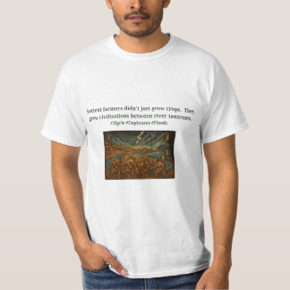 古代の農民...河川の暴れん坊 Tシャツ