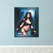 古代の遺跡の妖精の女神 キャンバスプリント (インサイチュ (ウッドフロア))