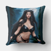 古代の遺跡の妖精の女神 クッション (裏面)