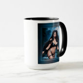 古代の遺跡の妖精の女神 マグカップ (正面右)