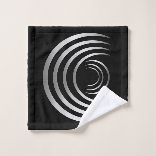 古代の銀と赤の記号のミステリーサークル バスタオルセット (ウォッシュタオル)