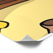 古代の門をくぐる中東の砂漠の街 ポスター (角)