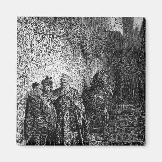 「古代の霊魂」のオープニングシーン マグネット (正面)