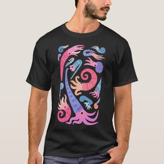 古代の頭足類 Tシャツ (正面)