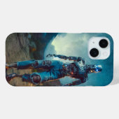 古代の風景の中の未来的ロボット Case-Mate iPhoneケース (裏面 (横))