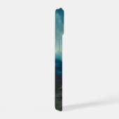 古代の風景の中の未来的ロボット iPhone 15ケース (右側面)