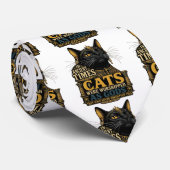 古代の黒猫の態度 ネクタイ (ロール)