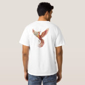 古代の龍とダンマ・ホイール メンズTシャツ - Hi Tシャツ (裏面フル)