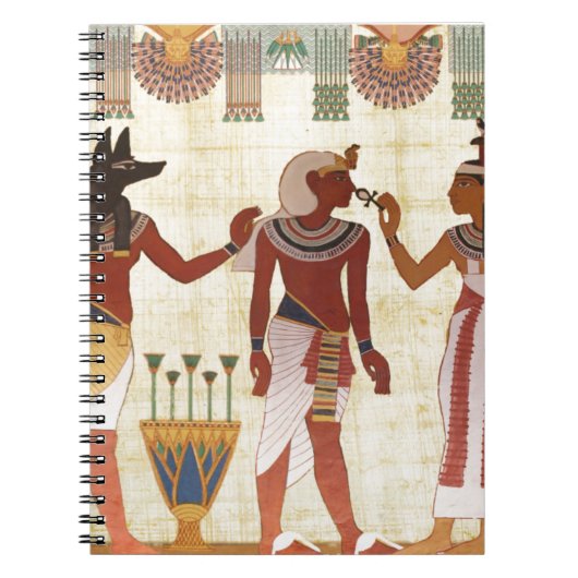 古代の、エジプトの芸術のスタイルのノート ノートブック (正面)