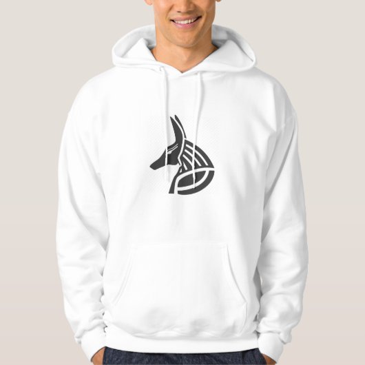 古代のphar(Horus)のデザインを持つTシャツ パーカ (正面)