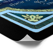 古代もし人「人魚が手袋を着た」ポスタープリント ポスター (角)