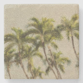 古代やしモザイク石のコースター ストーンコースター (正面)