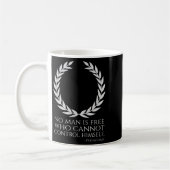 古代やる気を起こさせるギリシャ哲学ピタゴラスQ コーヒーマグカップ (左)