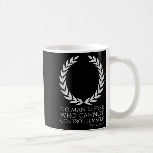 古代やる気を起こさせるギリシャ哲学ピタゴラスQ コーヒーマグカップ (右)